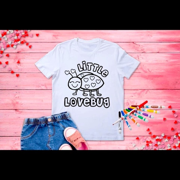 Colorable Valentines Day Shirts - Picture 4 of 4